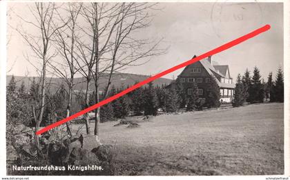 AK Naturfreundehaus Königshöhe Präsidenten Baude Prezidentska a Johannesberg Janov Friedrichswald Bedrichov Isergebirge