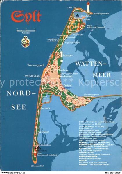 Sylt Landkarte