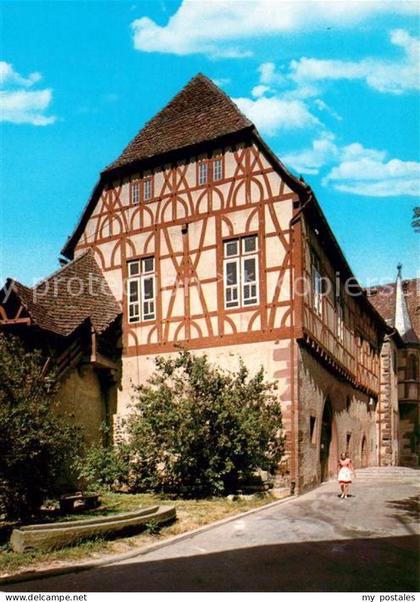Tauberbischofsheim Schloss mit Wehrgang Fachwerk