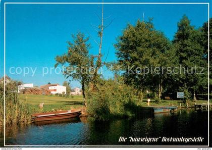 Trebatsch Gasthof Pension Pawlak am Schwielochsee Bootsanlegestelle