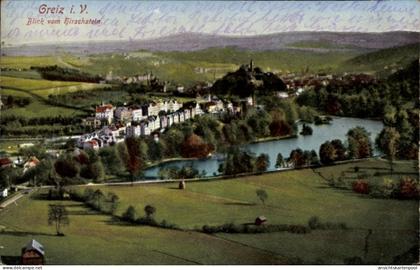 CPA Greiz in Thüringen, Blick vom Hirschstein