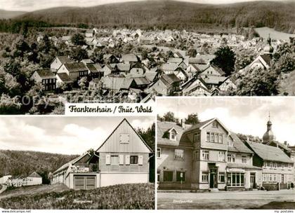 Frankenhain Thueringen Panorama Bungalows Dorfpartie