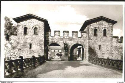 Saalburg-Ebersdorf Saalburg Roemerkastell ungelaufen ca. 1955