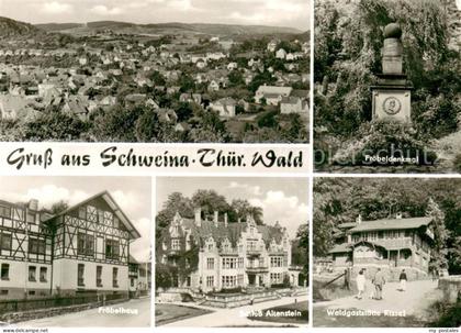 Schweina Bad Liebenstein Panorama Froebeldenkmal Froebelhaus Schloss Altenstein