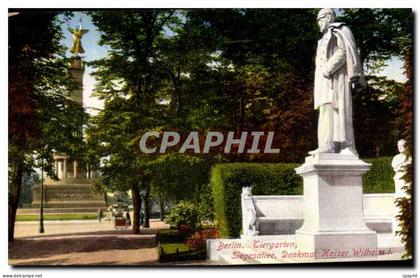 CPA Berlin Tiergarten Siegesalitee Denkmat Kaiser Witheim