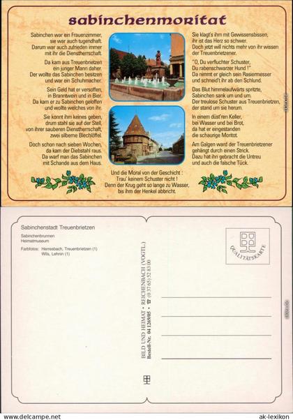 Ansichtskarte Treuenbrietzen Heimatmuseum - Sabinchenmoritat 1995