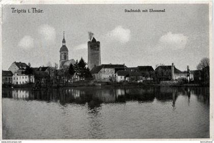 Triptis/Thür. - Stadtteich mit Ehrenmal
