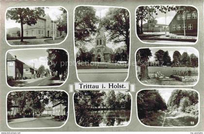 Trittau Stormarn Schleswig-Holstein Teilansichten Kirche Zentrum Partie am Wasse