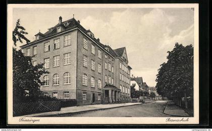 AK Trossingen, Strassenpartie mit der Rosenschule