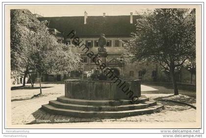 Tübingen - Schlosshof - Foto-AK 40er Jahre