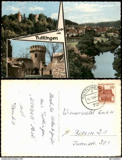 Ansichtskarte Tuttlingen Mehrbildkarte mit 3 Ortsansichten 1966