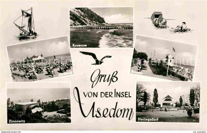 Insel Usedom Ahlbeck Seebruecke Koserow Kueste Bansin Promenade Heringsdorf Konz