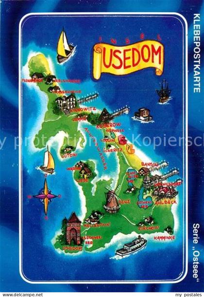 Usedom Lageplan