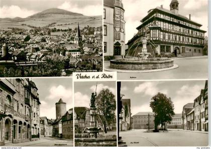 Vacha Ulsterbergblick Rathaus Storchenturm Marktbrunnen Markt