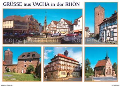 Vacha Vitusbrunnen Markt Hotel Adler Widemarkter Strasse Storchenturm Burg Wende