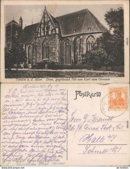 Ansichtskarte Verden (Aller) Dom zu Verden 1918
