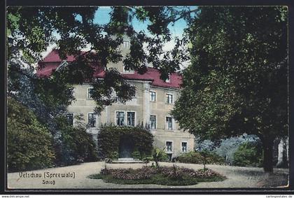 AK Vetschau /Spreewald, Partie am Schloss