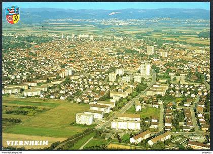 D8727 - Viernheim - Luftbild Aufnahme mit Rolleiflex 6006 - Werbeverlag R. Gorzinski
