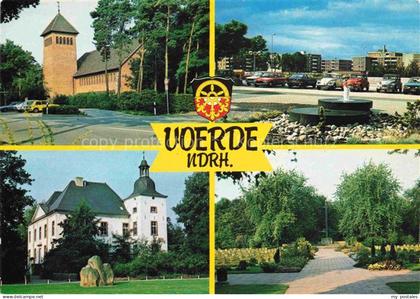 Voerde Niederrhein Wesel NRW Kirche Wohnsiedlung Parkanlagen Schloss