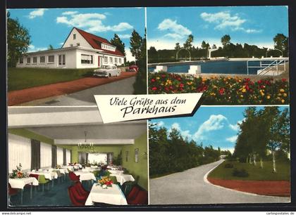 AK Vreden i. W., Gasthaus Parkhaus B. Greven, mit Schwimmbad