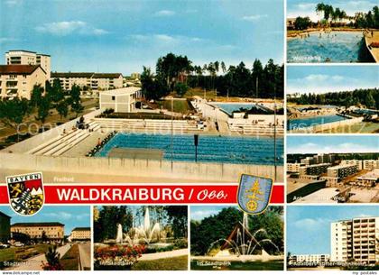 Waldkraiburg Freibad Wohnsiedlung Stadtplatz Stadtpark Wohnheim