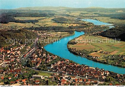 Waldshut-Tiengen Fliegeraufnahme Hochrhein