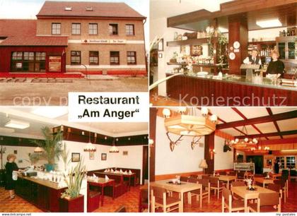 Stolzenhagen Wandlitz Restaurant Am Anger Theke Gastraeume