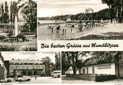 Wandlitz Brunnen Strandpartie Seekrug Speisegaststaette