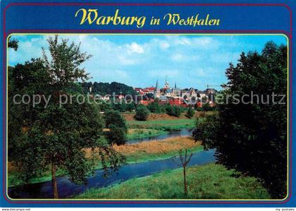 Warburg Westfalen Blick ueber die Diemel