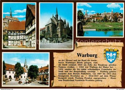 Warburg Westfalen Fachwerkhaus Schloss Kirche Stadtplatz