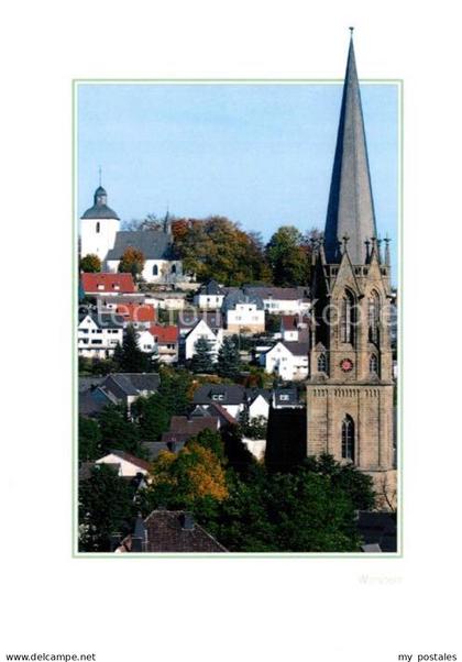 Warstein Stadtbild mit Kirche