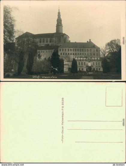 Ansichtskarte Weesenstein (Müglitz) Schloss Weesenstein 1956