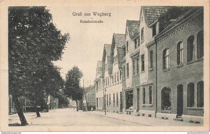 ALLEMAGNE - Wegberg - Bahnhofstraße - Rue de Gare - Bâtiments - Arbres - Animé - Carte postale ancienne