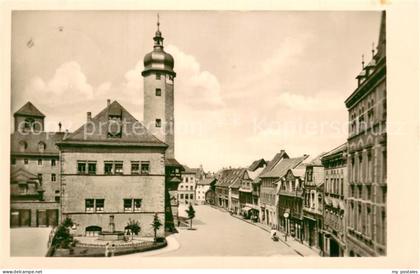 Weida  Thueringen Markt mit Rathaus