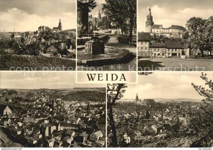 Weida Thueringen Osterburg Brunnen Panorama