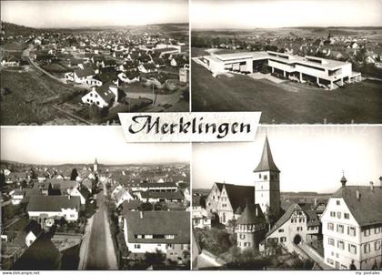 Merklingen Weil der Stadt Gesamtansicht Hauptstrasse Schule Altstadt Kirche