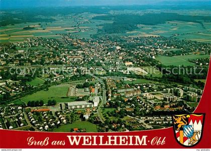 Weilheim Oberbayern Fliegeraufnahme