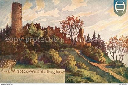 Weinheim Bergstrasse Burg Windeck