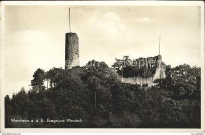 Weinheim Bergstrasse Burgruine Windeck