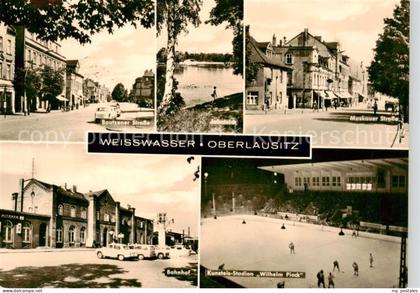 Weisswasser  Oberlausitz Bautzener Strasse Muskauer Strasse Bahnhof Kunsteis Sta