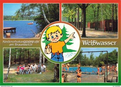 Weisswasser  Oberlausitz Kindererholungszentrum am Braunsteich Gaststaette Hotel