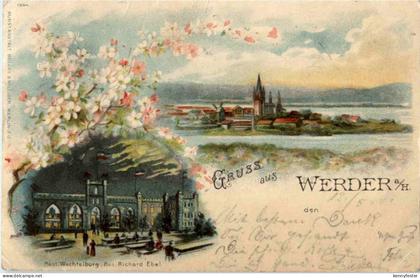 Gruss aus Werder - Litho
