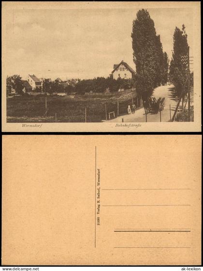 Ansichtskarte Wermsdorf Bahnhofstraße 1920