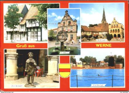 Werne Unna Werne Platz Bad Marktplatz x 1970