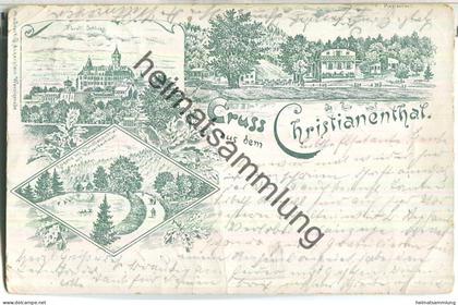 Wernigerode - Christianenthal - Grünlithographie - Verlag B. Angerstein Wernigerode