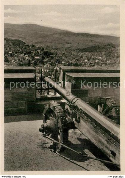 Wernigerode Harz Feudalmuseum Schloss Wernigerode Bronzegeschuetz