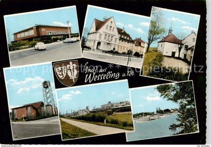 Wesseling Teilansichten Partie am Rhein