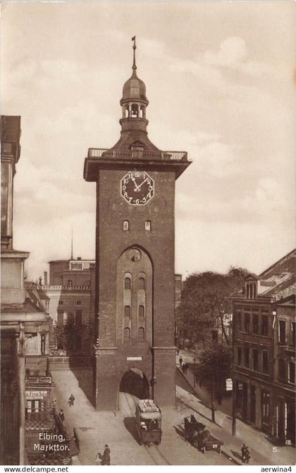 Markttor Elbing Westpreussen Postkarte AK