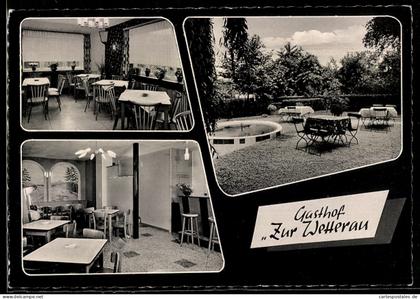 AK Griedel /Hessen, Gasthof Zur Wetterau, Bes. I. Stede, Gartenanlage, Frühstückszimmer