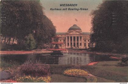 Ansichtskarte Wiesbaden Kurhaus u. Bowling Green